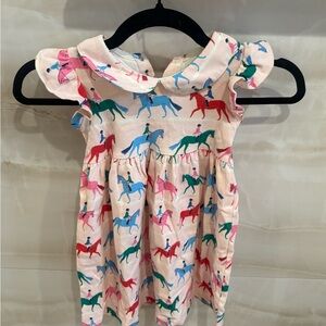 Colorful Horse Print Baby Dress